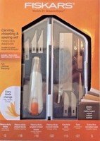 Fiskars Carving, Chiseling, And Sawing Set - Heavy Duty Softgrip Knife Kit Nip Fiskars Carving, Chiseling, And Sawing Set - Heavy Duty Softgrip Knife Kit Nip
