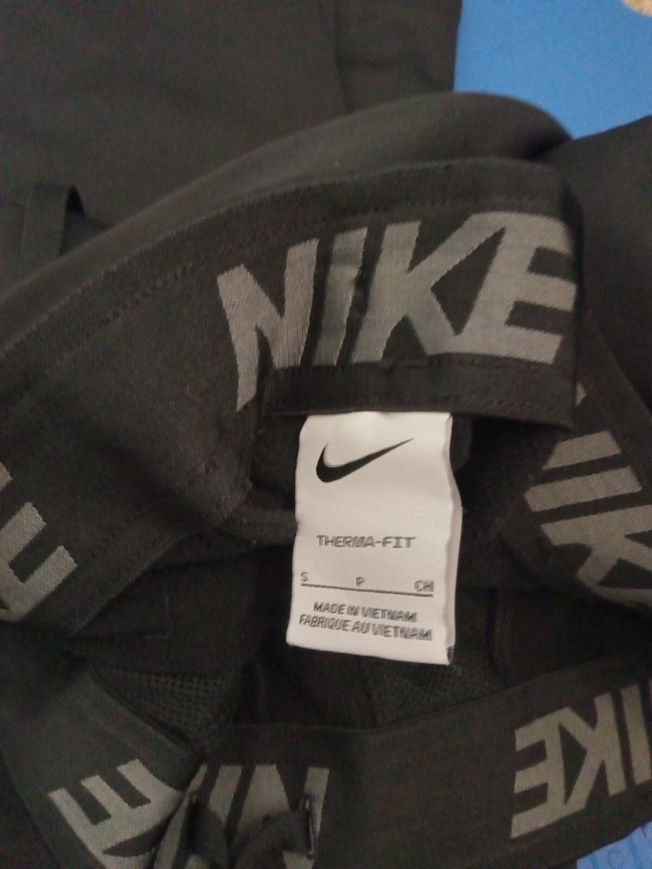 Nike ThermaFit Men's Athletic Pants Small Black Drawstring eBay