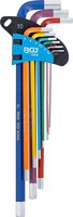 BGS-74456 WinkelschlüSsel-Satz Multicolour Extra Lang Innensechskant 1,5 - 10 Mm