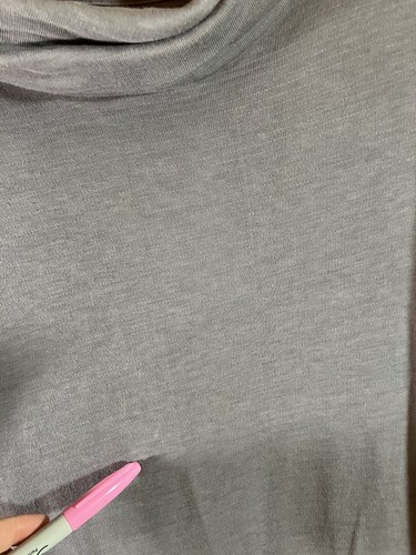Athleta Cotton Eco Wash Turtleneck Sweatshirt Dress Gray SZ: Small Tall ST 223D - Picture 4 of 6