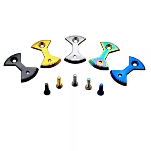 Titanium/Ti Pedal Plate/Bow Tie* 4pc for SpeedPlay Zero&Ultra Light Action - Picture 1 of 17