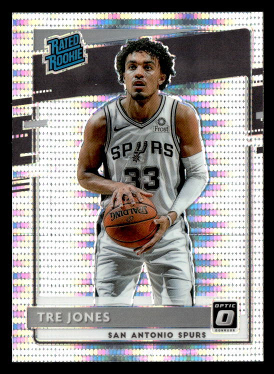 2020 Donruss Optic #188 Tre Jones RR Pulsar Near Mint