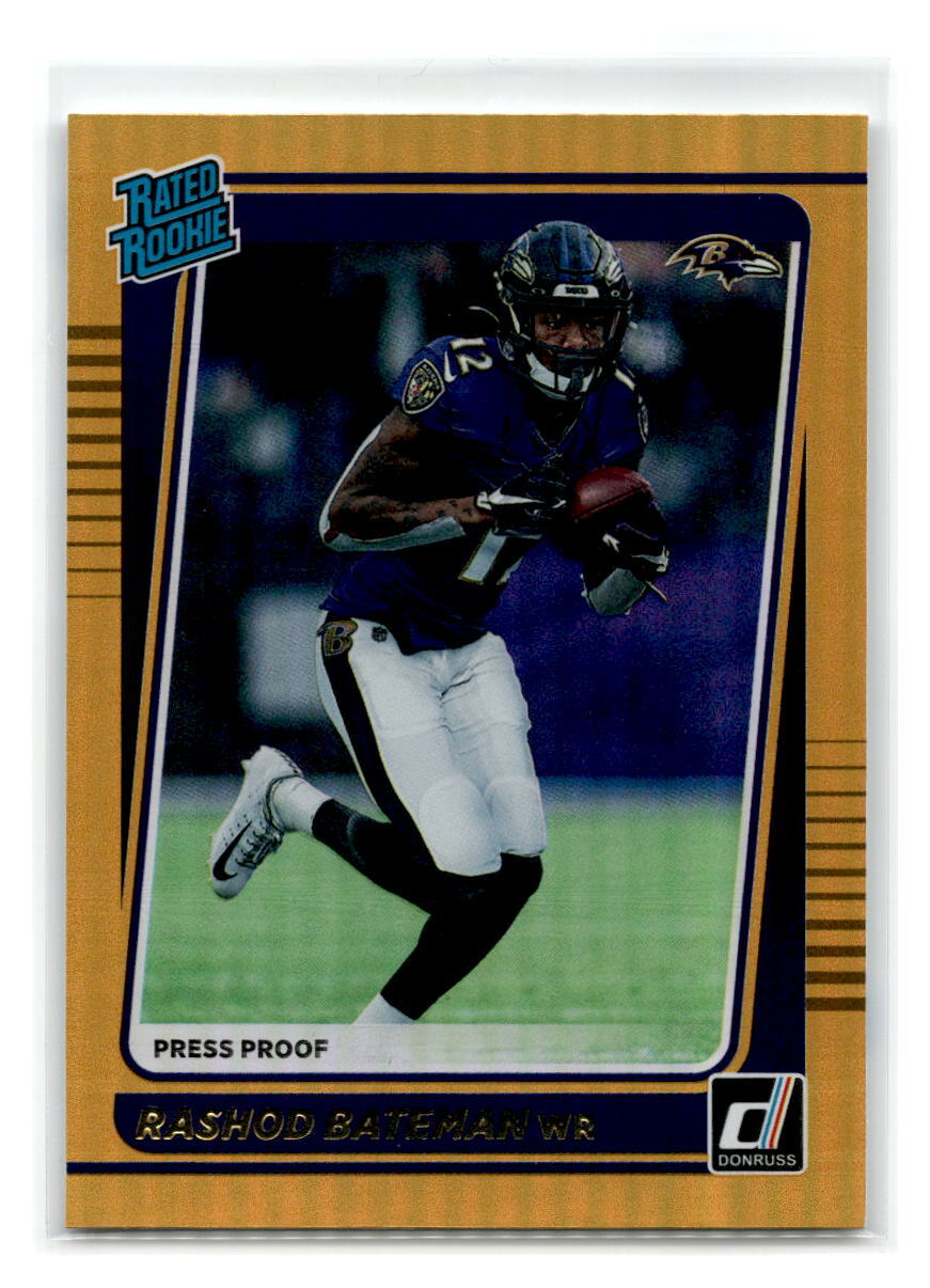 2021 Donruss - #265 - Rashod Bateman Press Proof Premium - Baltimore Ravens