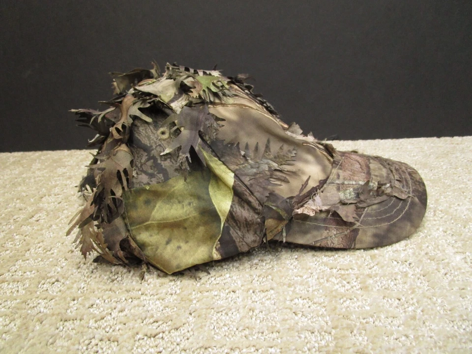 Quikcamo Gorra Sombrero Correa Trasera Hombres Ajustable Marrón 3D Camuflaje Hojas de Caza Exterior Foto 4 de 4