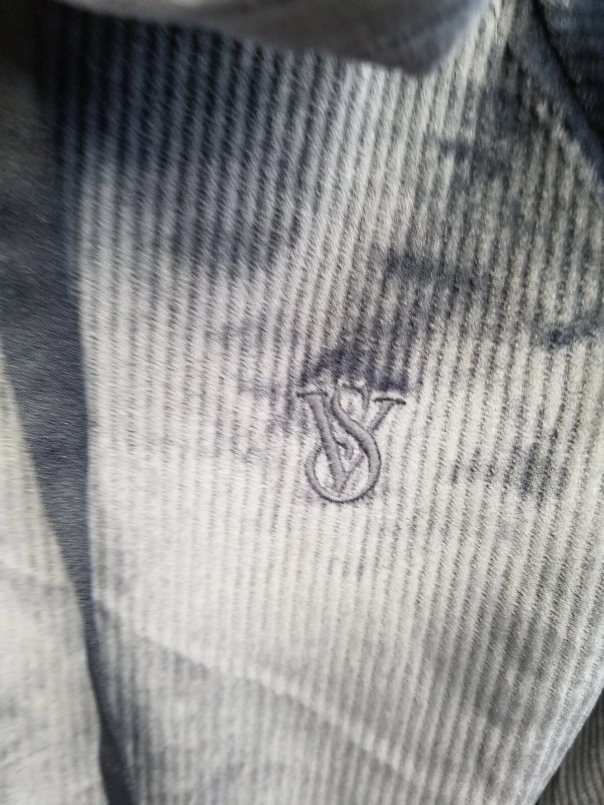 UNDERCOVER Felpa con cappuccio pullover in velluto a costine Victoria's Secret 11207138 taglia Lg blu