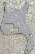New Great- For Fender US Standard Precision P Bass Guitar Pickguard White Pearl
