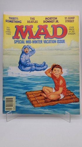 MAD April 1989 Parody Magazine #286 Mid Winter Vacation Special - Picture 4 of 4