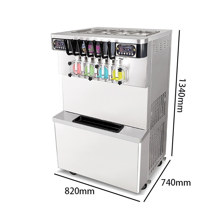 Commercial Floor Style 7 flavors soft serve ice cream machine,ice cream maker