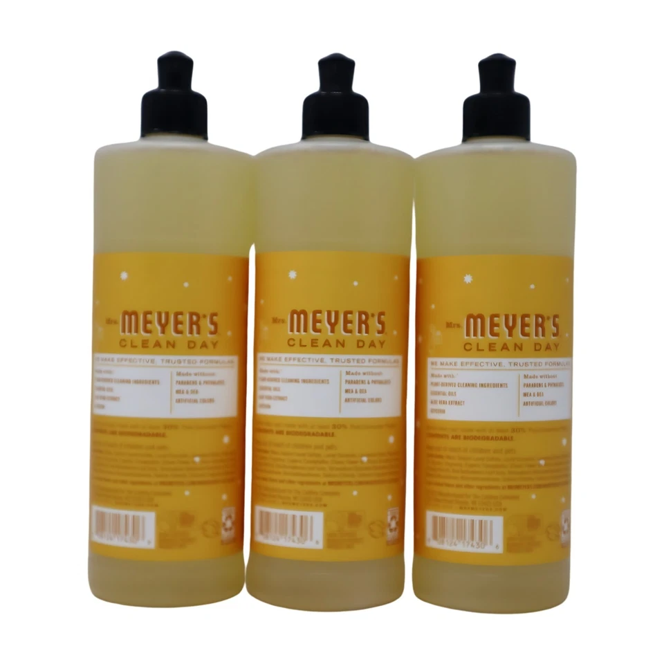 Mrs. Meyer's Clean Day Dish Soap, Orange Clove Scent, 16 Ounce Bottle, 3-Pack - Image 2 of 2