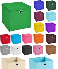 Stoffbox Boxen Aufbewahrungsbox mit Deckel Truhe faltbar 28x28 cm Faltbox Stoff