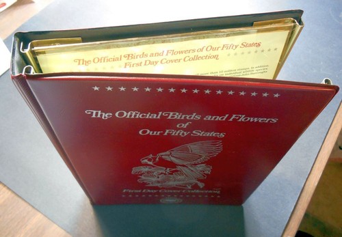 1982 Birds & Flowers Sc 1953-2002 set 50 album FDCs PCS cachets Chuck Ripper art - Picture 6 of 7