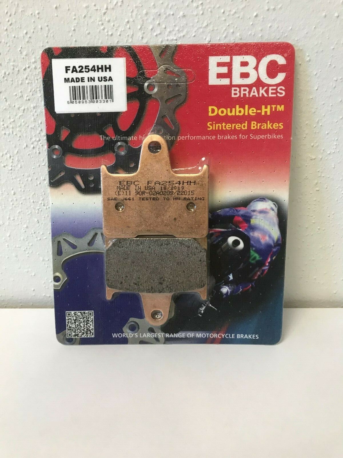 KAWASAKI GTR1400 REAR BRAKE PADS 2008 TO 2016  EBC FA254HH SINTERED