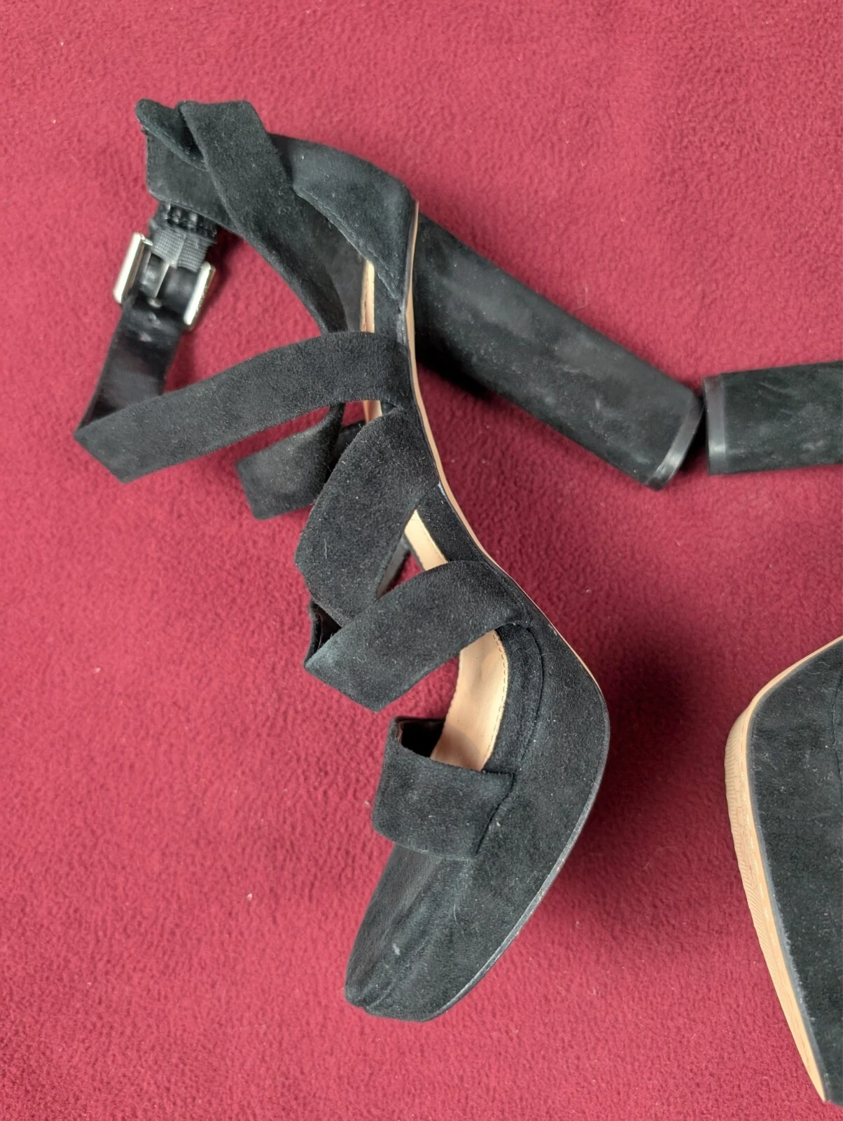 Vince Camuto shoes high heel black size 7 M strap