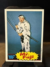 MR FUJI 1985 Topps WWF Pro Wrestling #17  Fresh Pull From Sealed Case