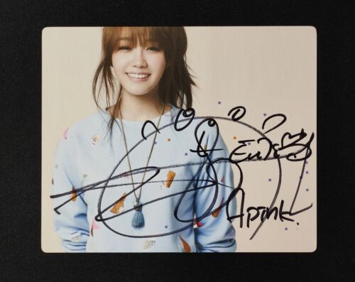 APINK [Une Annee] Insegna fan evento EUNJI autografo firmato a mano reale Kpop - Foto 1 di 2