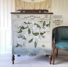 Peaceful Garden - Redesign With Prima Decor Transfer Rub On Image Decal RETIRED 