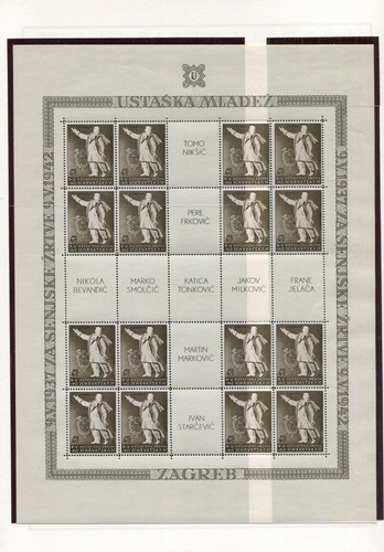 NDH KROATIEN SPEZIALAUSWAHL AUS USTASJA SET B16-B17 SIEHE SCANS POSTFRISCH/SEHR GUTER ZUSTAND - Bild 2 von 12