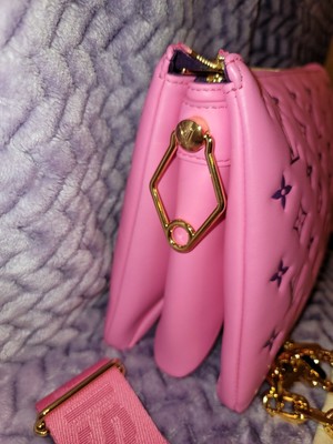 LOUIS VUITTON COUSSIN PM PINK PURPLE LAMBSKIN LEATHER GOLD CHAIN LIMITED **RARE* s l400