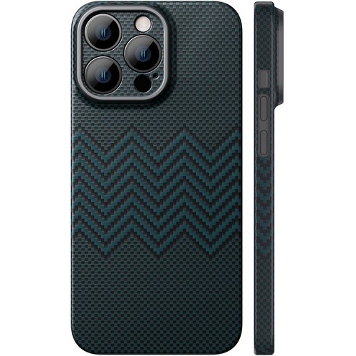 for iPhone 16 Pro Max Carbon Fiber Case with Wavy Texture, Sturdy Durable 0.5...