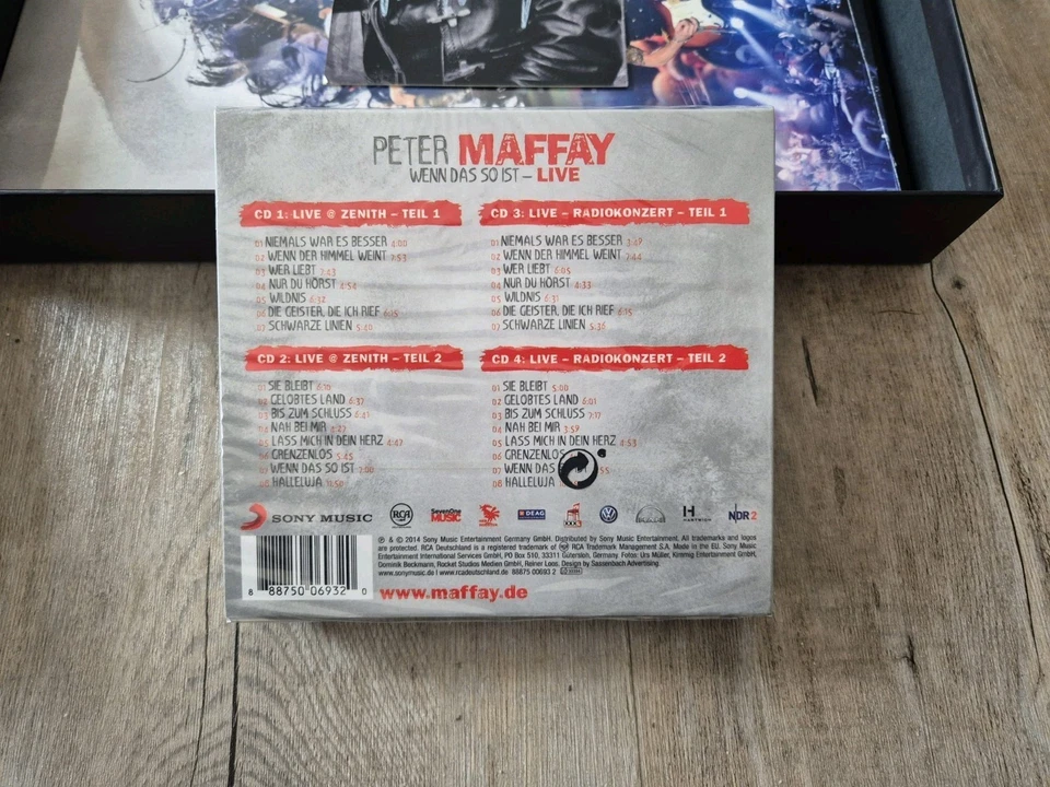 Peter Maffay Wenn das so ist Live 3x LP, DVD 4 CD Autogramm Inhalt NEU in Folie - Bild 4 von 4