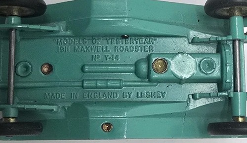 Models of Yesteryear 1911 Maxwell Roadster N°Y-14 Made in England Lesney - Picture 8 of 9