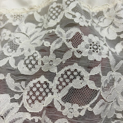 VTG Vanity Fair Lace Trim Slip Dress Womens S/M Ivory Fairy Y2K Boho Dainty Sexy - Picture 6 of 14