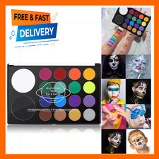 Face and Body Paint Kit, Water Activated SFX Makeup Palette, 18 Color