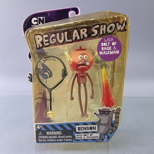 Regular Show BENSON Figure Bolt of Rage & Walkman Cartoon Network ...