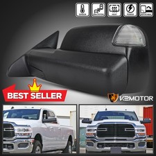 Left Driver Side Fits 2019-2022 Ram 2500 3500 Power Heated Towing Mirror+puddle