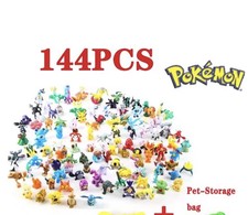144 Pokemon Mini Figure Toys Pikachu Action Figures Bag Included