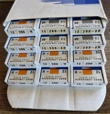 Staedtler Mars Lumograph 200-6H & H Box of 144 / 12 Dozen NOS 1 GS Drawing Leads