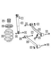 Genuine Mopar Rear Coil Spring 68004458AA