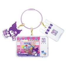 Kuromi Sanrio Grocery 3-Charm Acrylic Keychain Japan - New Unopened