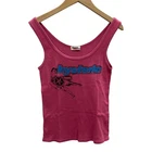 Hysteric Glamour Tank Top Key Print Shocking Pink Free Size Women's
