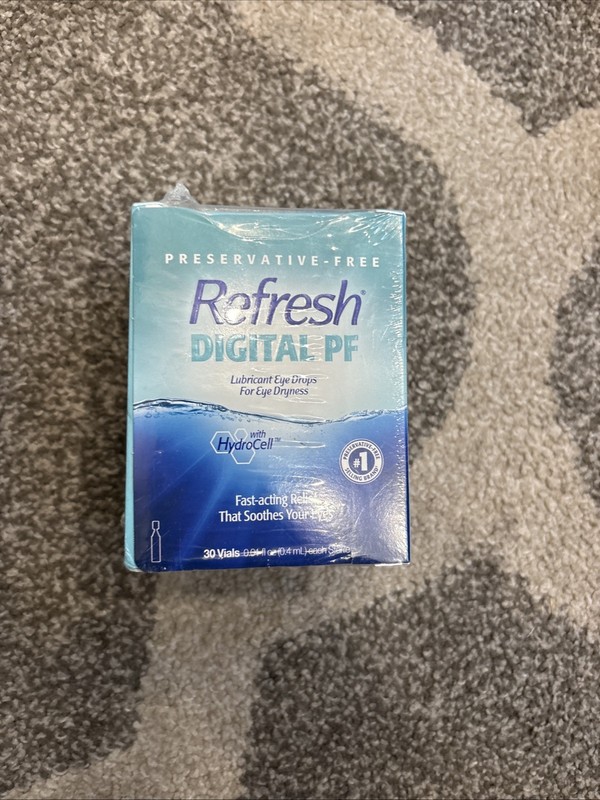 Eye Drops Lubricant Preservative Free Artificial Tears 0.01 fl oz 30 Count 7/26