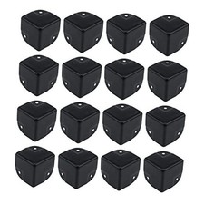 16Pcs Black Metal Corner Protector,1.57" Box Edge Guard 40 40 40mm