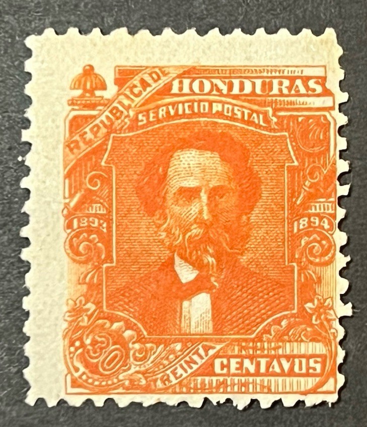 Travelstamps: 1894 Honduras Stamps #77 - President Trinidad Cabanas, Mint, MOGH