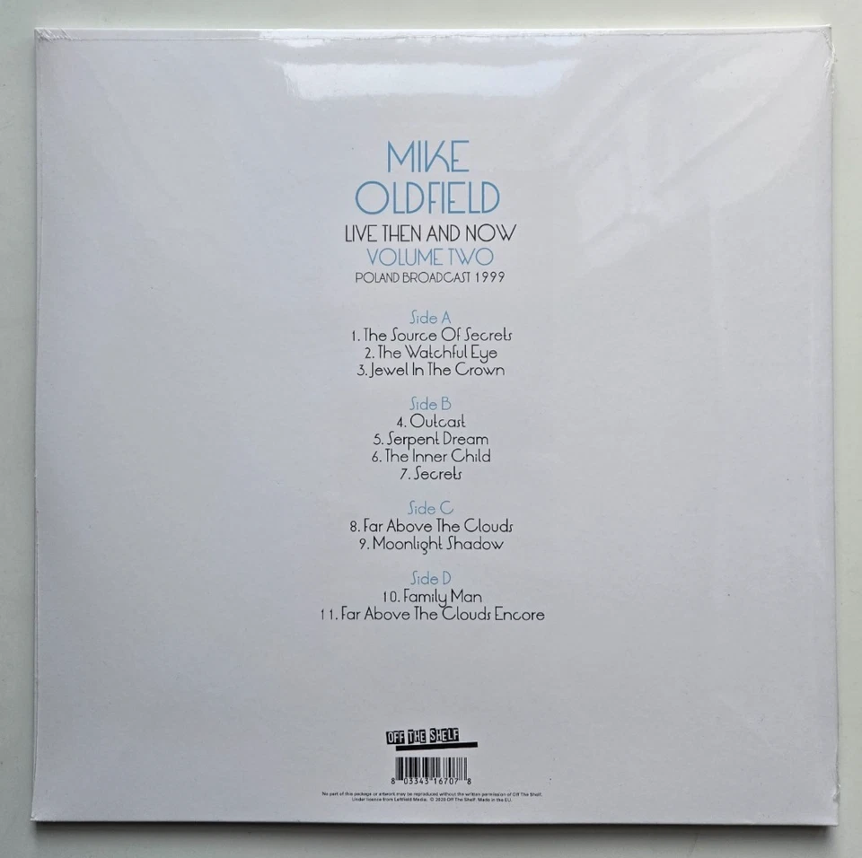 Mike Oldfield - Live Then And Now : Poland 1999 Vol 2 - Double Vinyl 2 x LP NEW - Image 2 of 3