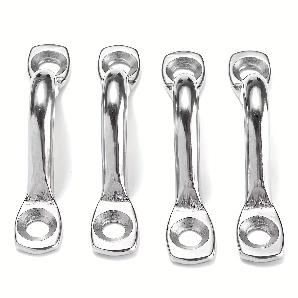 4/6/8Pcs Stainless Steel Wire Eye Strap Boat Marine Tie down Fender Hook Canopy
