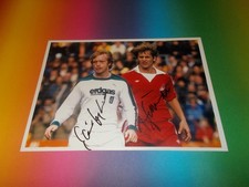 Herbert Neumann + Winfried Schäfer signed autograph on 20x28 photo