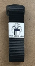 USMC MCMAP GOVERNMENT ISSUE BLACK RIGGERS BELT, SIZE 52 WITH TAGS