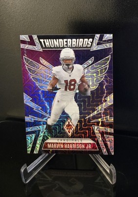 #d/75 🔥 MARVIN HARRISON JR. SSP 2025 Panini Phoenix Thunderbirds Silver Mojo #1