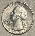 1963-D Washington Quarter 90% Silver Denver