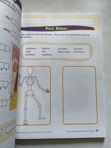 Abeka History Science Health 2 Activity Book Student 30561804 Grade 2 - Picture 8 of 11