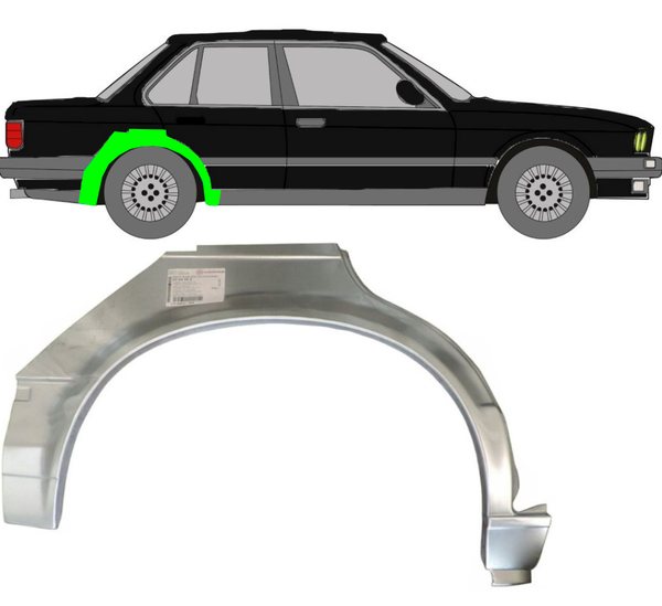 Radlauf FüR BMW 3Er E30 5 TüRer 1982 - 1987 Rechts-image