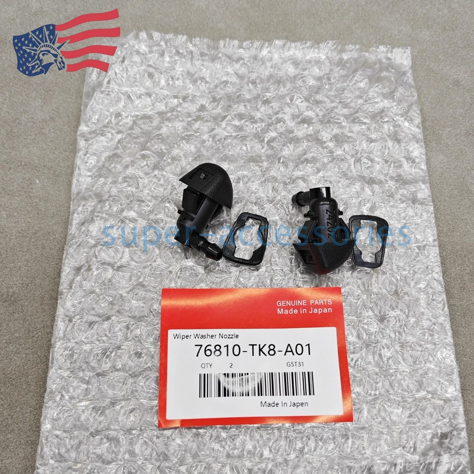 New ! 2PCS Windshield Washer Sprayer Nozzle NewFor 2011-17 Honda Odyssey Foto 4 de 4