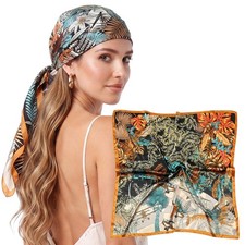 RIIQIICHY Head Scarf for Women Like Silk Satin Scarf for Hair Wrapping at Nig...