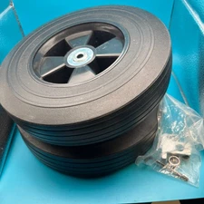 Flat Free Solid Rubber Wheel-Hand Truck Wheels Replacement 9"x 2"