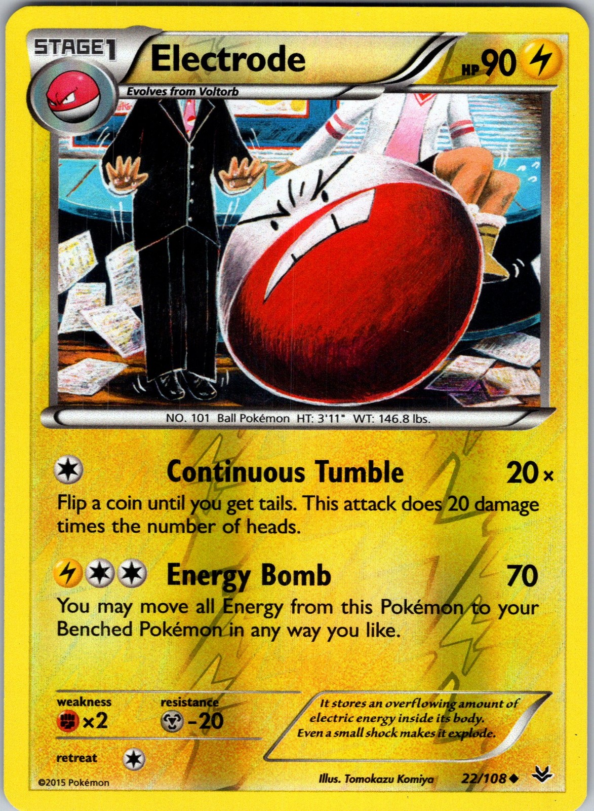 Electrode 22/108 XY - Roaring Skies Pokemon TCG LP
