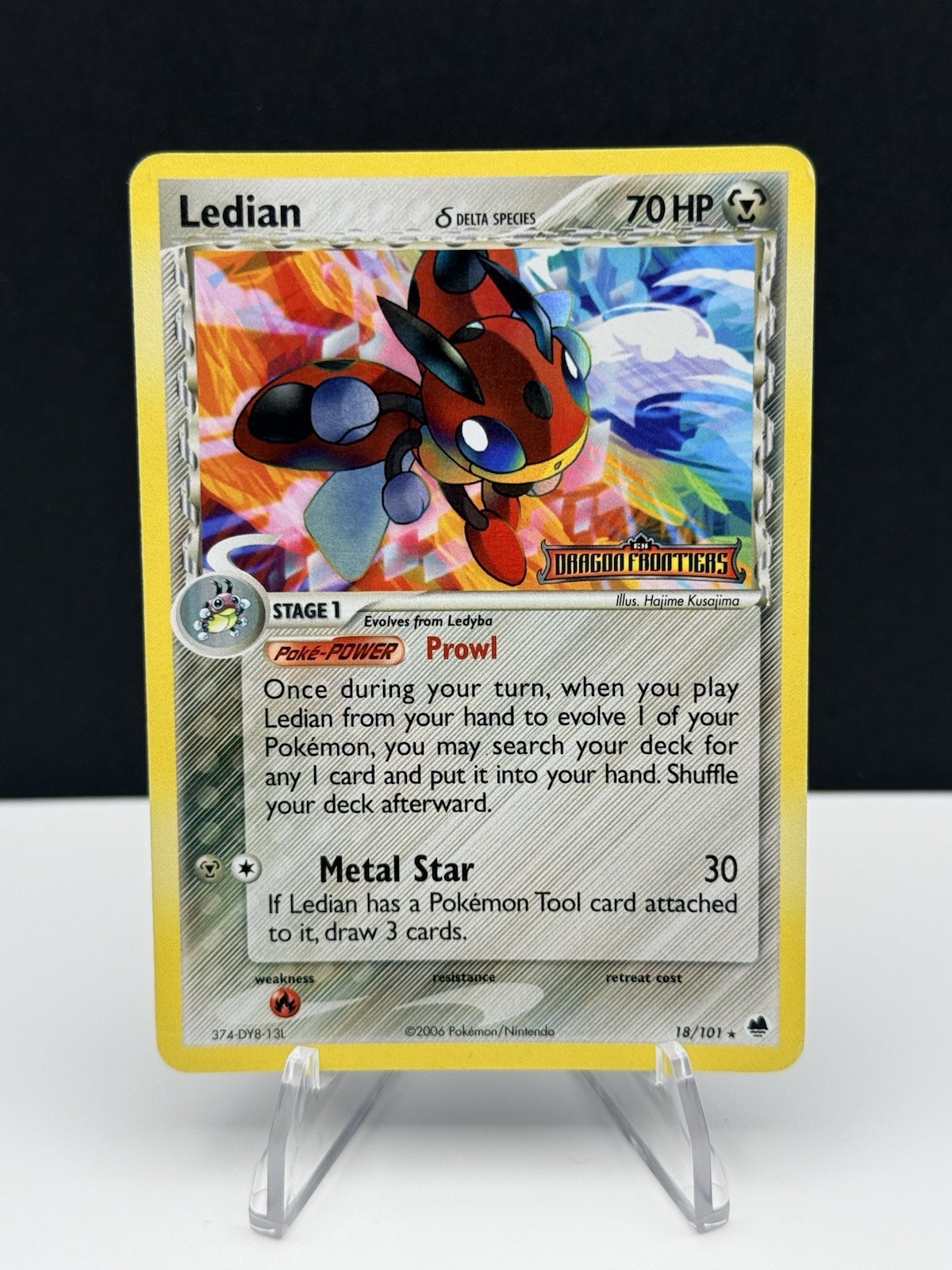 Ledian (Delta Species) 18/101 Dragon Frontiers Reverse Holo